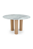 White Marble Round Dining Table | NV Gallery Benedetta | Oroatrade.com