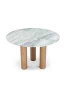 White Marble Round Dining Table | NV Gallery Benedetta | Oroatrade.com