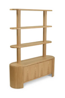 Blond Ash Wood Bookcase | NV Gallery Elipse | Oroatrade.com