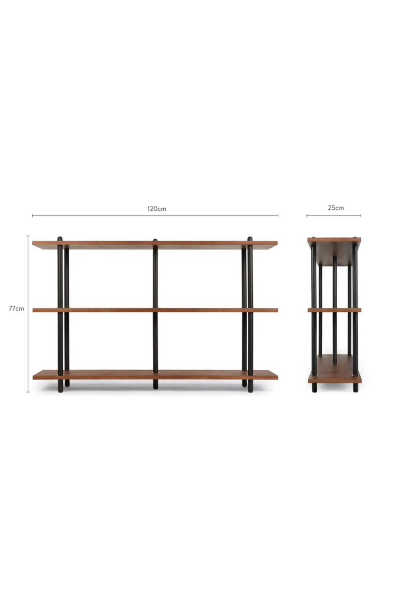 Walnut Open Bookcase | NV Gallery Hawking | Oroatrade.com