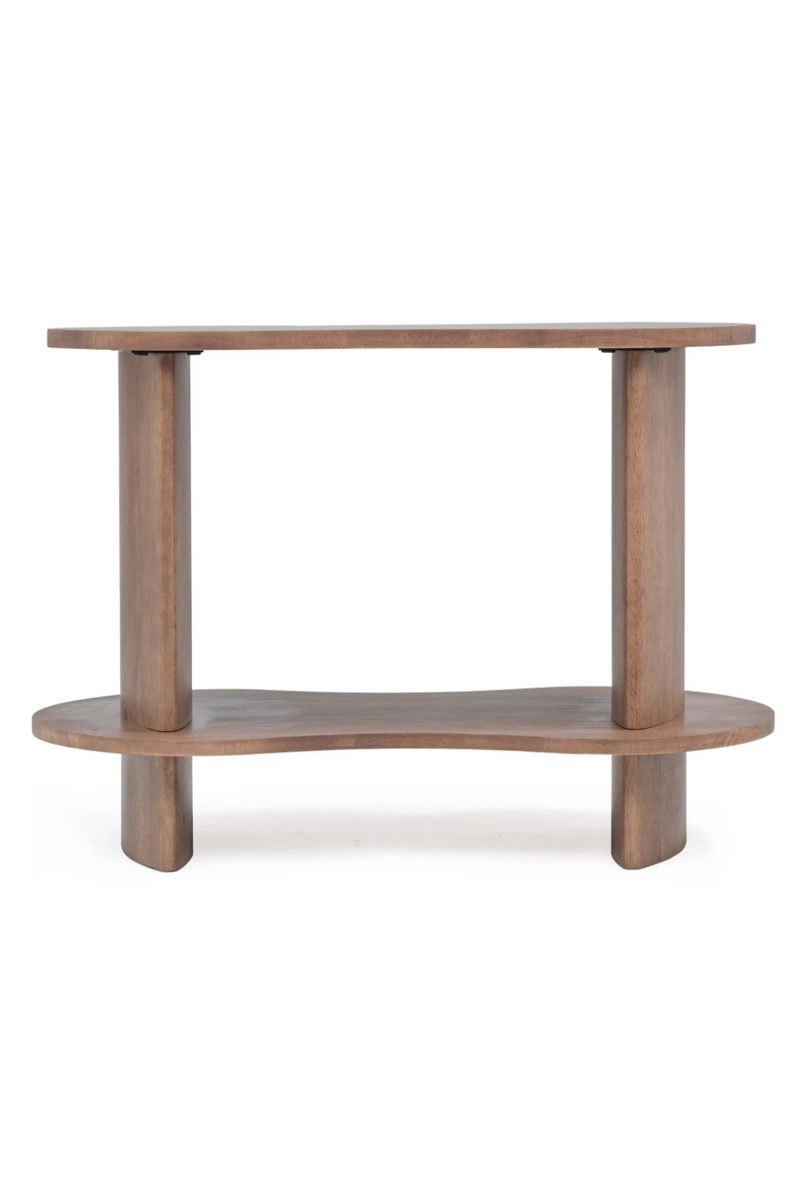 Solid Rubberwood 2-Layer Shelf | NV Gallery Infinito | Oroatrade.com