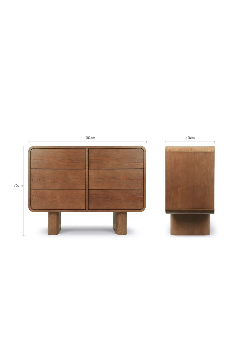 Wooden 6-Drawer Chest | NV Gallery Ned | Oroatrade.com