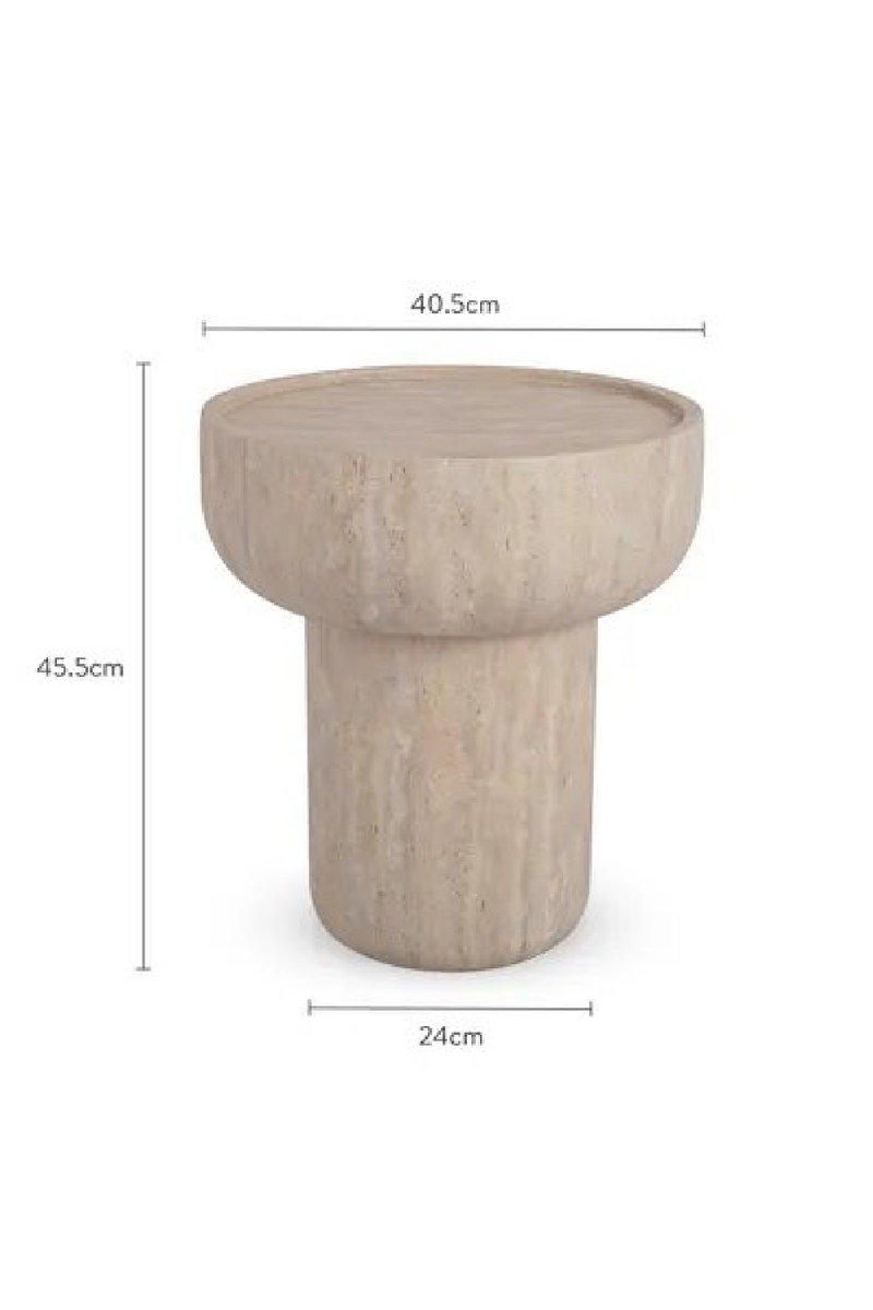 Round Fiberglass Side Table | NV Gallery Calypso | Oroatrade.com