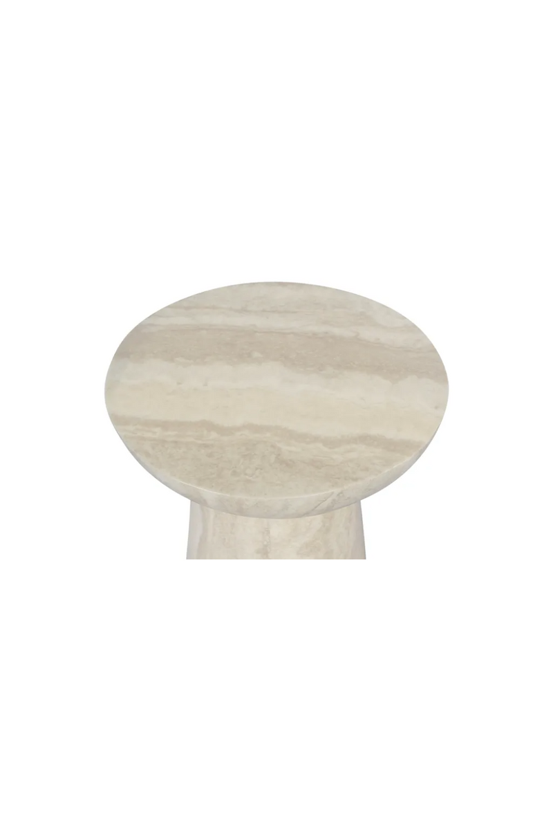 Glossy Sculptured Side Table | NV Gallery Cersei | Oroatrade.com