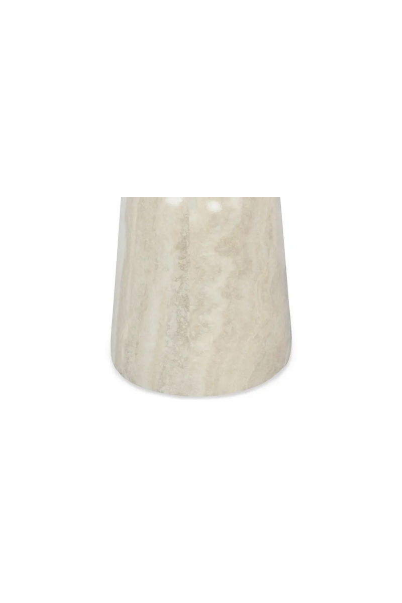 Glossy Sculptured Side Table | NV Gallery Cersei | Oroatrade.com