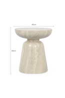 Glossy Sculptured Side Table | NV Gallery Cersei | Oroatrade.com