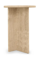 Travertine Round Side Table | NV Gallery Emilio | Oroatrade.com