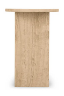 Travertine Round Side Table | NV Gallery Emilio | Oroatrade.com