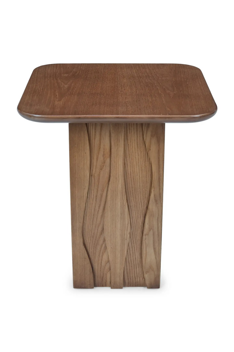 Wooden Relief Side Table | NV Gallery Ondula | Oroatrade.com