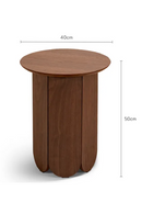 Wooden Round Side Table | NV Gallery Fushimi | Oroatrade.com