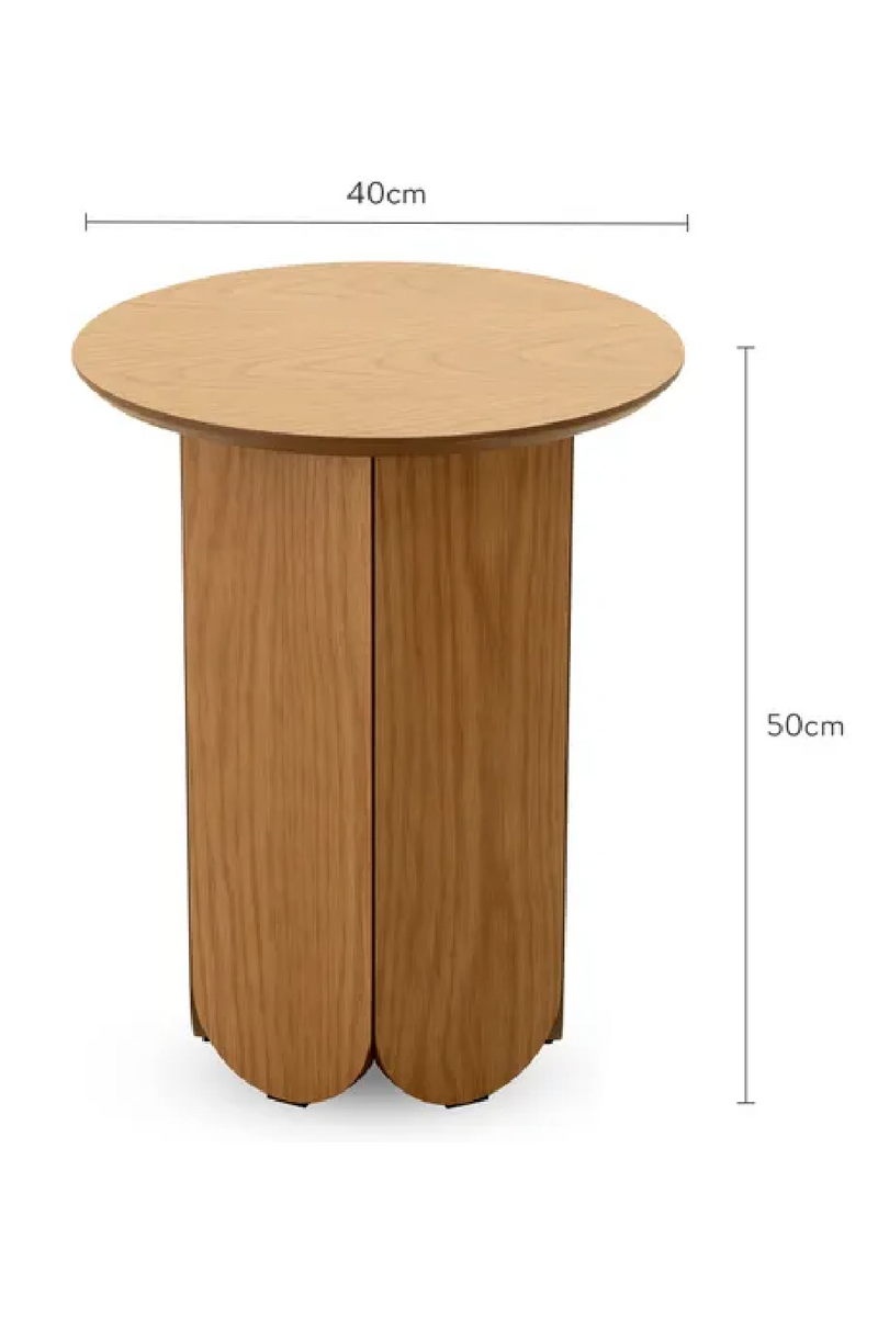 Wooden Round Side Table | NV Gallery Fushimi | Oroatrade.com
