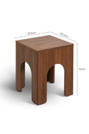 Arch Motif Wooden Side Table | NV Gallery Torii | Oroatrade.com