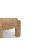 Brown Tweed Round Stool | NV Gallery Luqa | Oroa.com