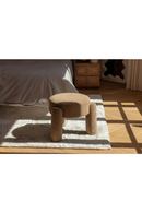 Brown Tweed Round Stool | NV Gallery Luqa | Oroa.com