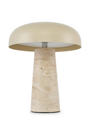 Travertine Base Table Lamp | NV Gallery Amanita | Oroatrade.com