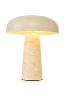 Travertine Base Table Lamp | NV Gallery Amanita | Oroatrade.com