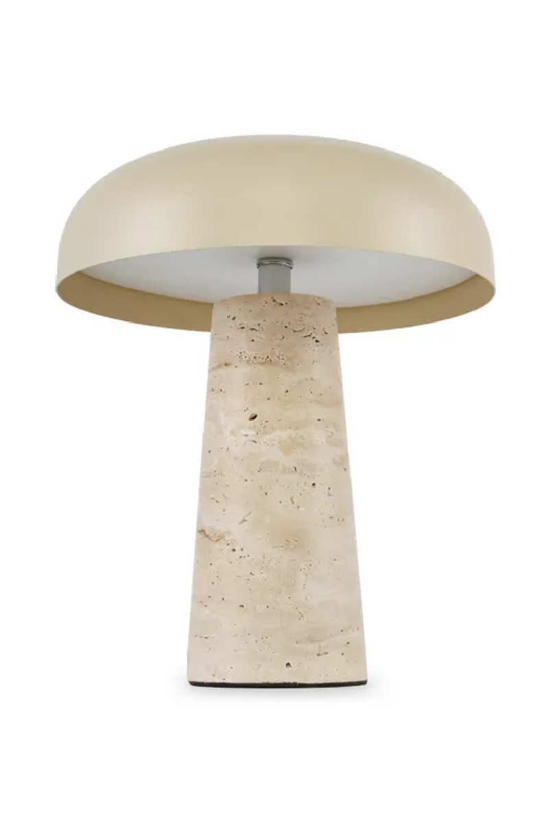 Travertine Base Table Lamp | NV Gallery Amanita | Oroatrade.com