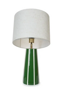 Green Stripes Ceramic Table Lamp | NV Gallery Gian | Oroatrade.com