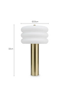 Cylindrical Brass Table Lamp | NV Gallery Houston | Oroatrade.com
