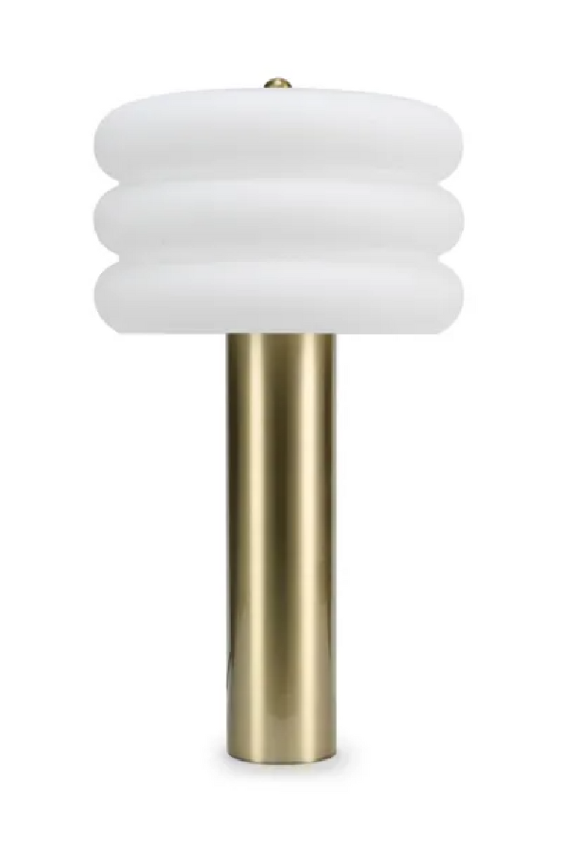 Cylindrical Brass Table Lamp | NV Gallery Houston | Oroatrade.com