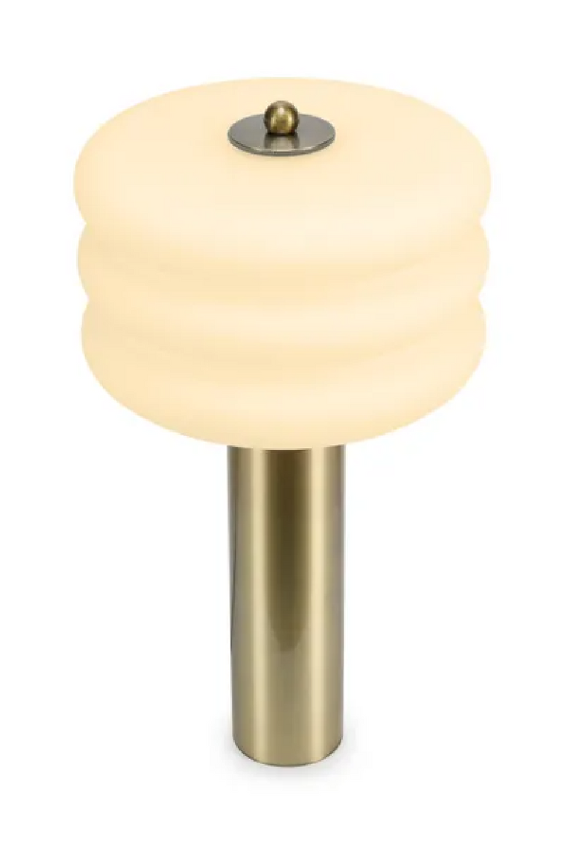 Cylindrical Brass Table Lamp | NV Gallery Houston | Oroatrade.com
