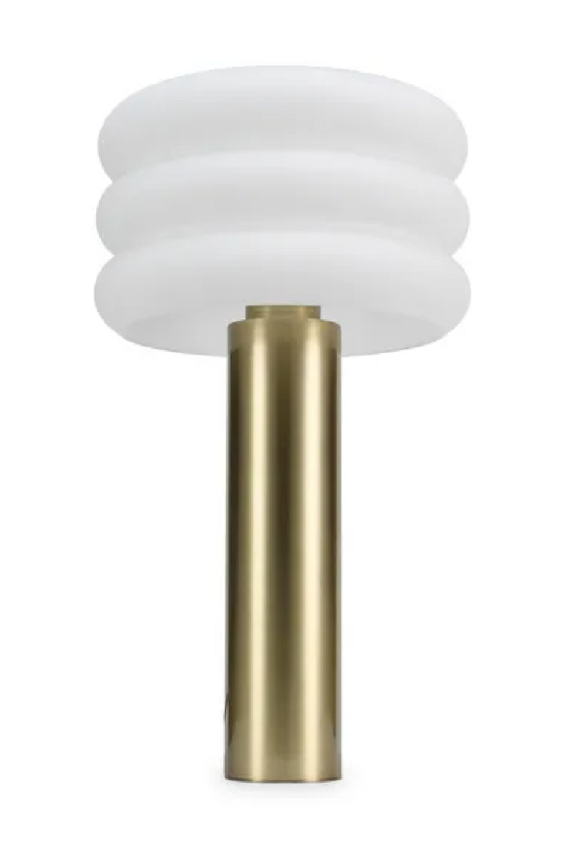 Cylindrical Brass Table Lamp | NV Gallery Houston | Oroatrade.com