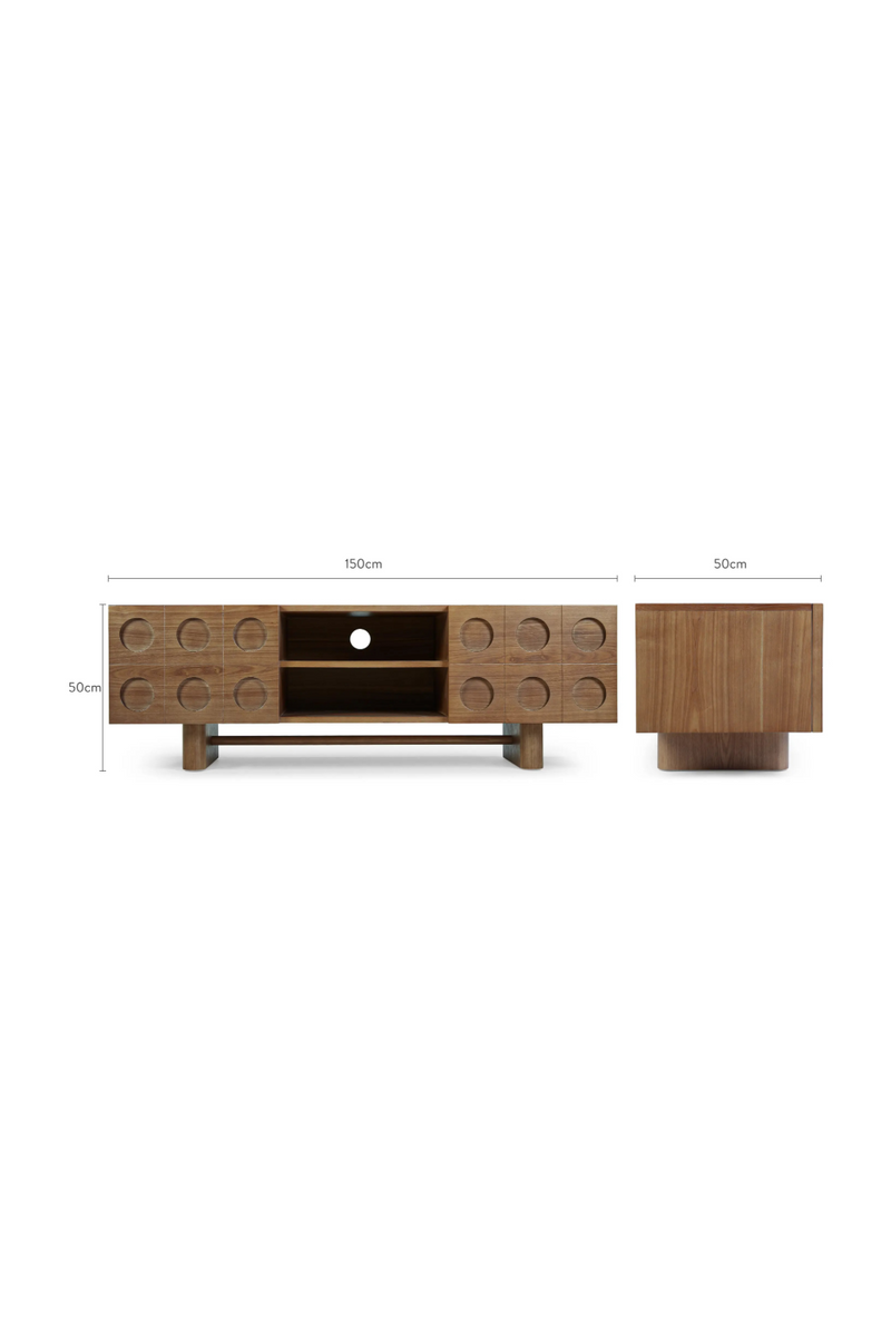 Walnut-Stained TV Cabinet | NV Gallery Cooper | Oroatrade.com
