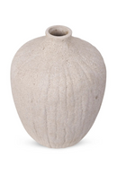 Taupe Ceramic Textured Vase | NV Gallery Benedita | Oroatrade.com
