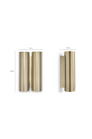 Tubular Brass Wall Lamp | NV Gallery Trevi | Oroatrade.com