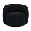 Black Rounded Accent Chair | OROA Modern Molina