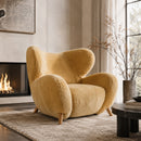 Sheepskin Modern Lounge Chair | OROA Modern Dalton