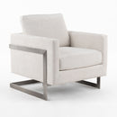 Metal Framed Square Accent Chair | OROA Modern Prince