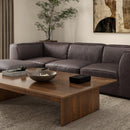 Brown Leather Corner Chair | Novi Living Form