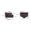Brown Leather Corner Chair | Novi Living Form