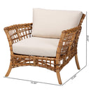 Rattan Flared Arm Lounge Chair | Bali Loom Babette | Oroatrade.com