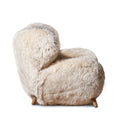 Beige Sheepskin Lounge Armchair | OROA Modern Dalton