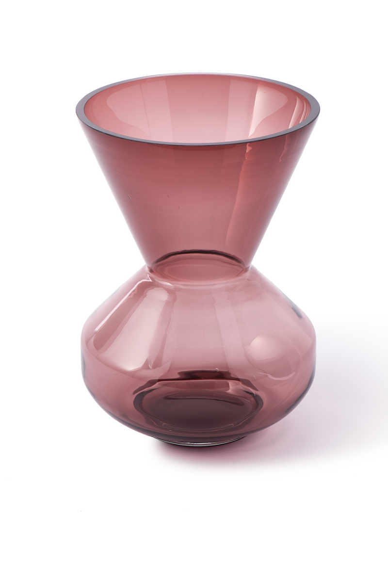 Purple Glass Conical Vase | Pols Potten Thick Neck | Oroatrade.com