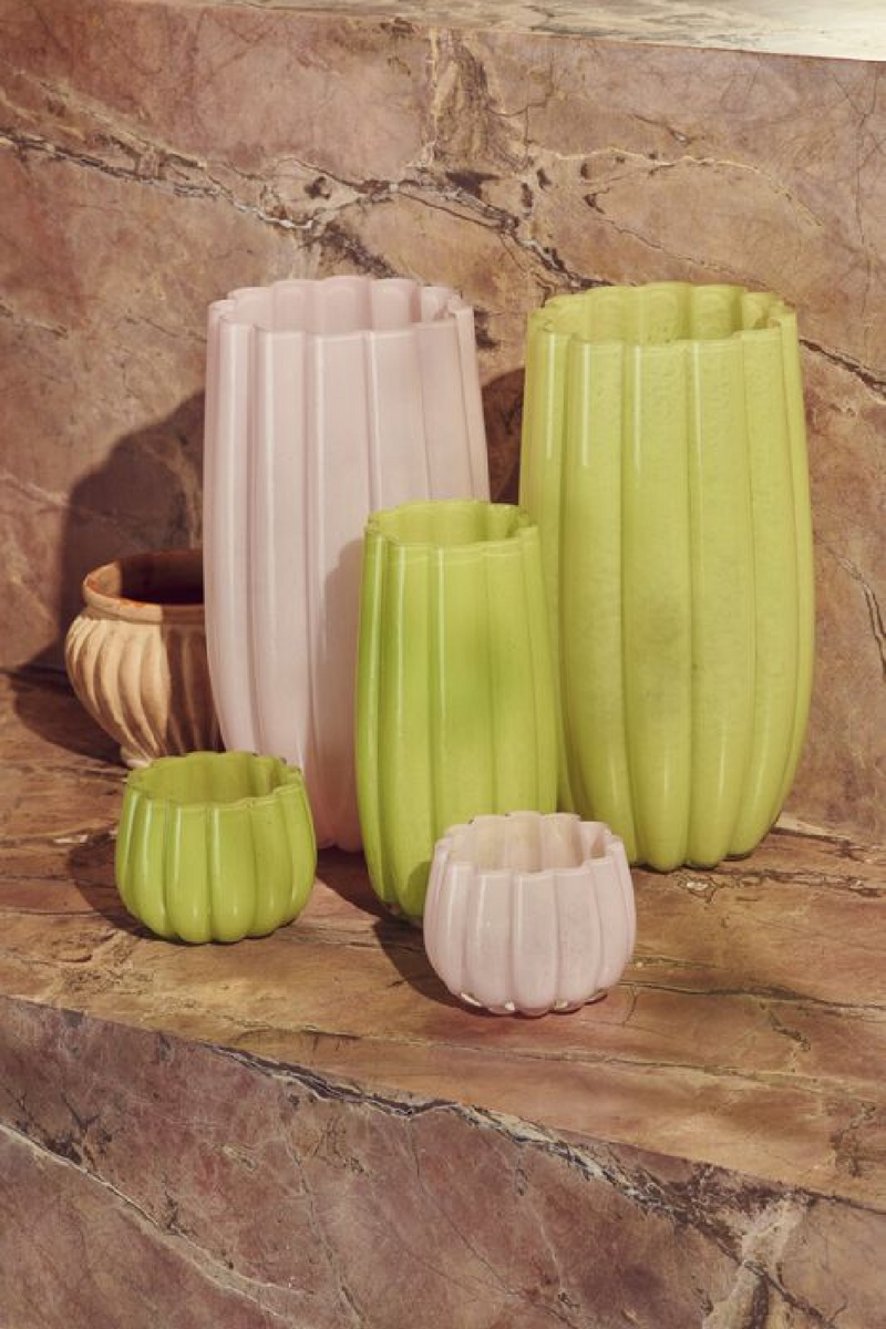 Olive Green Glass Vase M | Pols Potten Melon | Oroatrade.com