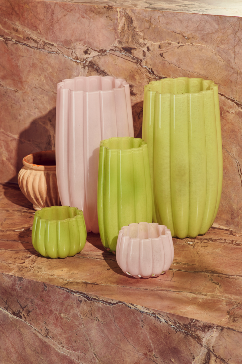Olive Green Glass Vase L | Pols Potten Melon | Oroatrade.com