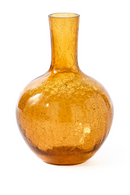 Yellow Crackled Glass Vase | Pols Potten Ball Body | Oroatrade.com