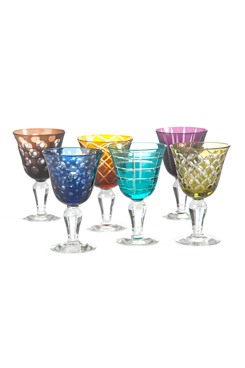 Multi-Colored Wine Glass | Pols Potten Cuttings | Oroatrade.com