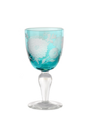 Sandblasted Multi-Colored Wine Glass | Pols Potten Peony | Oroatrade.com