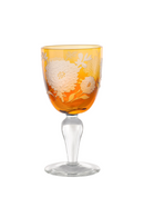 Sandblasted Multi-Colored Wine Glass | Pols Potten Peony | Oroatrade.com
