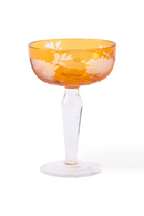 Sandblasted Multi-Colored Coupe Glass | Pols Potten Peony | Oroatrade.com