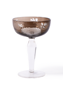 Sandblasted Multi-Colored Coupe Glass | Pols Potten Peony | Oroatrade.com
