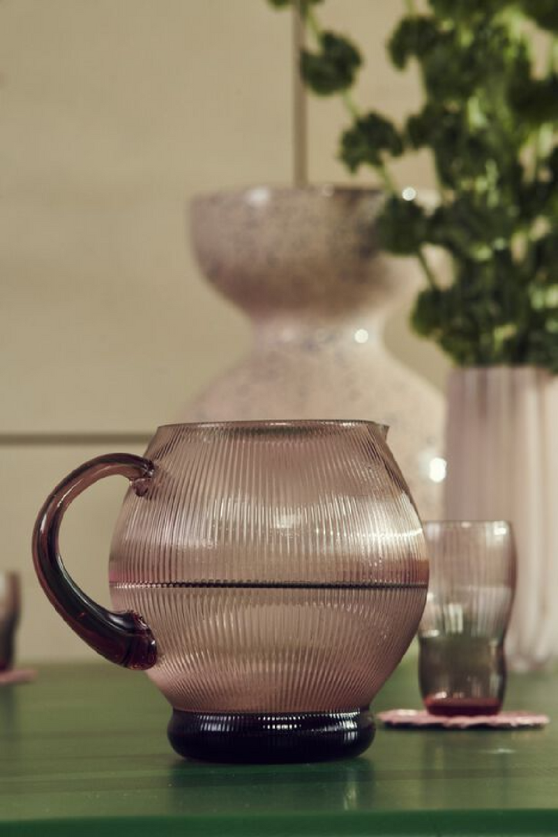 Ridged Glass Pitcher | Pols Potten Pum | Oroatrade.com