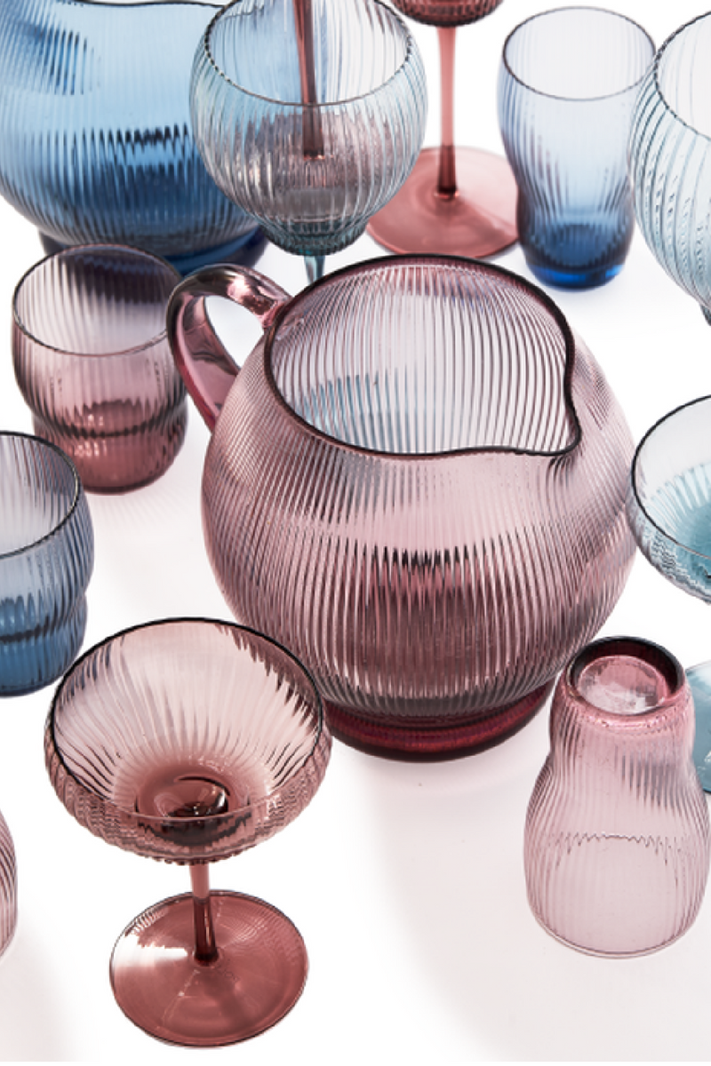 Ridged Glass Pitcher | Pols Potten Pum | Oroatrade.com