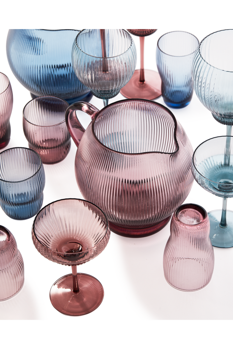 Light Blue Wine Glass L | Pols Potten Pum  | Oroatrade.com