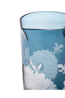 Floral Patterned Blue Glass Pitcher | Pols Potten Peony | Oroatrade.com