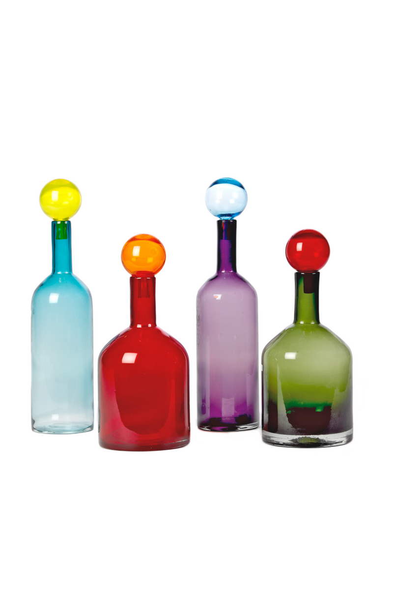 Minimalist Glass Decor (Set of 4) | Pols Potten Bubbles and Bottles | Oroatrade.com